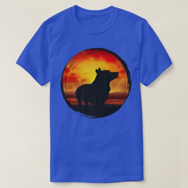 Welsh Corgi Dog Retro1581 T-Shirt (Design vorne)