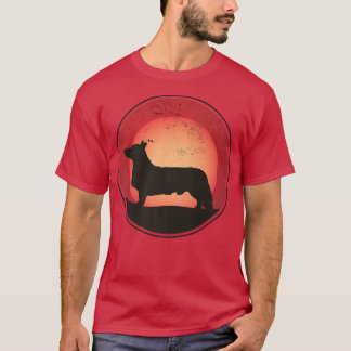 Welsh Corgi Dog Retro Premium T-Shirt Copy Co