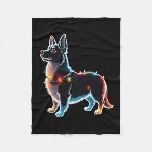 Welsh Corgi Dog Tree Christmas Sweater Xmas Hunde  Fleecedecke