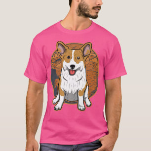 Welsh Corgi Dog Vintag 1632 T-Shirt