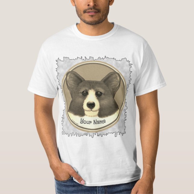Welsh Corgi Hund T-Shirt (Vorderseite)