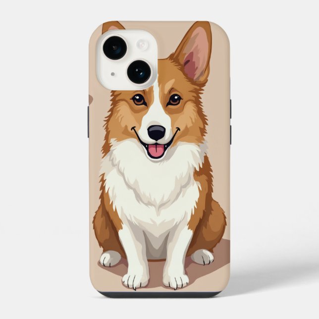 Welsh Corgi iPhone Case 14 Hülle (Rückseite)
