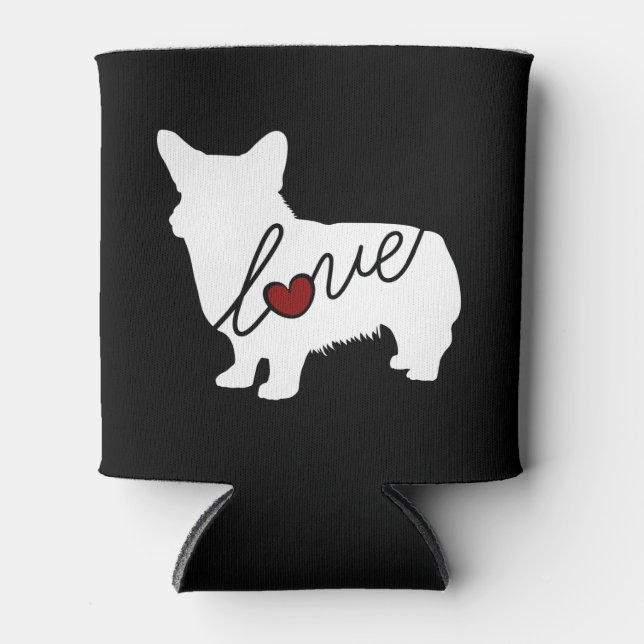 Welsh Corgi Liebe Dosenkühler (Vorderseite)