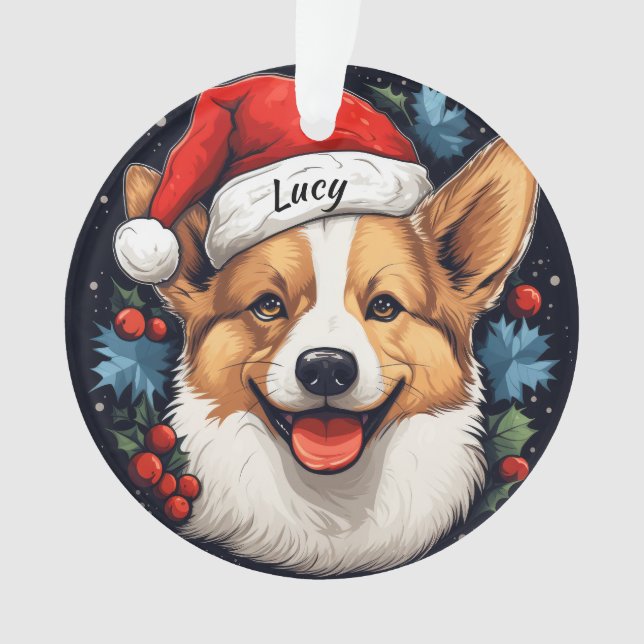 Welsh Corgi - Ornement de Noël personnalisé (devant)