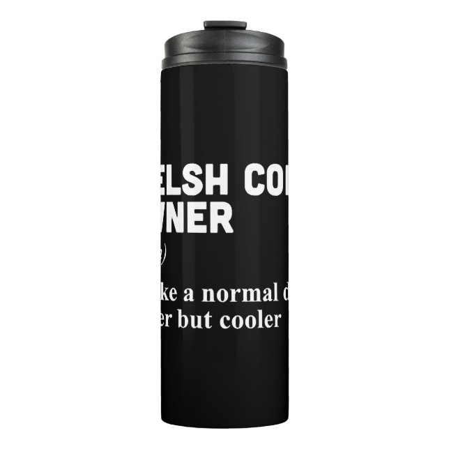 Welsh Corgi Owner Thermosbecher (Vorderseite)