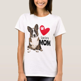 Welsh Corgi Personalisiert Mama T - Shirt
