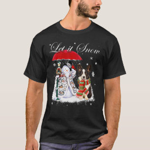 Welsh Corgi Santa Hund Weihnachten Schneemann Xmas T-Shirt