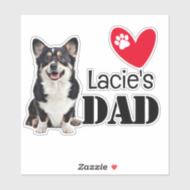 Welsh Corgi Vater Personalisiert Sticker