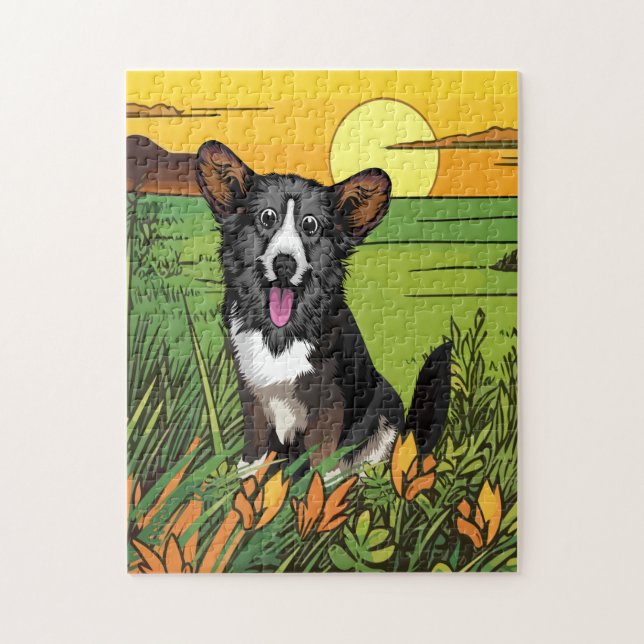 Welsh-Corgi-Welpe (Vertikal)