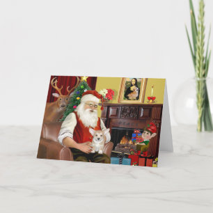 Welsh-Corgi-Welpe von Santa (Pemb) Feiertagskarte