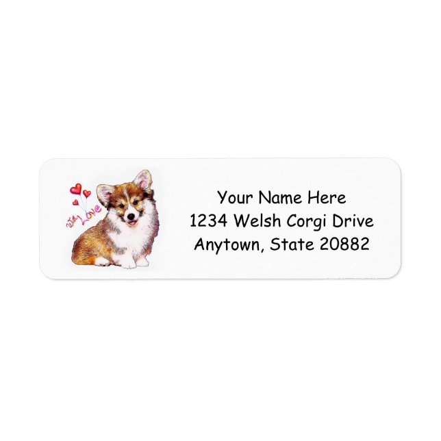 Welsh Corgi Welppy mit Herz (Vorne)