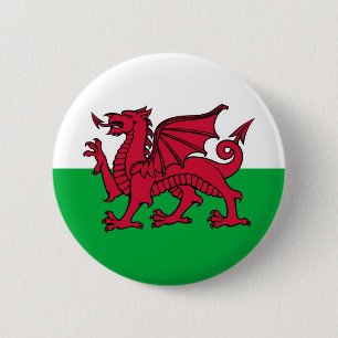 Welsh Dragon Button
