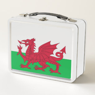 Welsh Dragon ~ Flag Wales Metall Brotdose