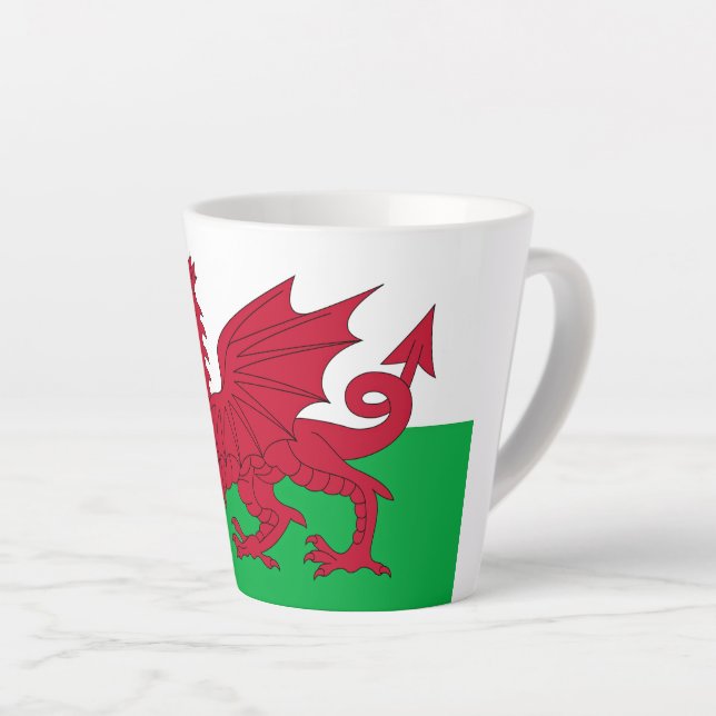 Welsh Dragon ~ Flag Wales Milchtasse (Rechte Ecke)