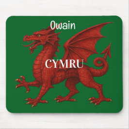 Welsh dragon Mousepad