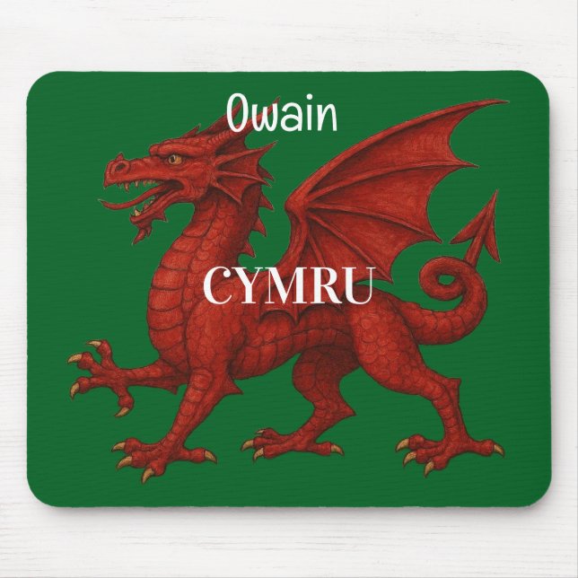   Welsh dragon Mousepad (Vorne)