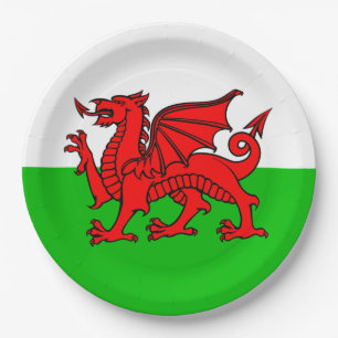 Welsh Dragon Plate Pappteller