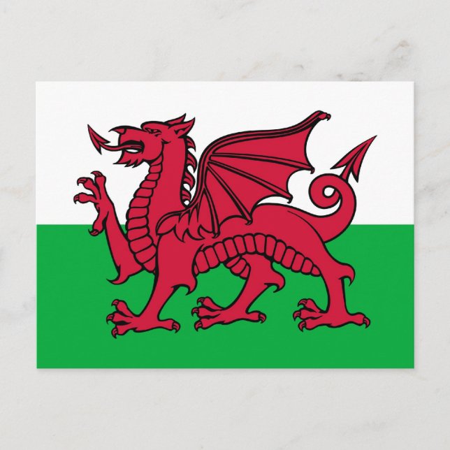 Welsh Dragon Postkarte (Vorderseite)