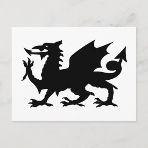 Welsh Dragon Postkarte