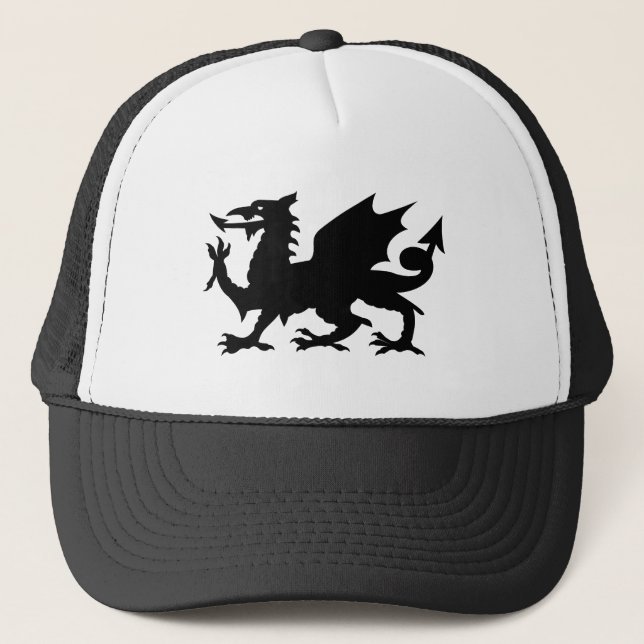 Welsh Dragon Truckerkappe (Vorderseite)