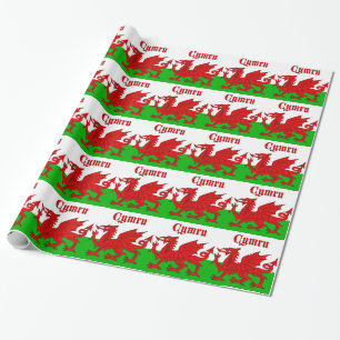 Welsh Flag Cymru Geschenkpapier