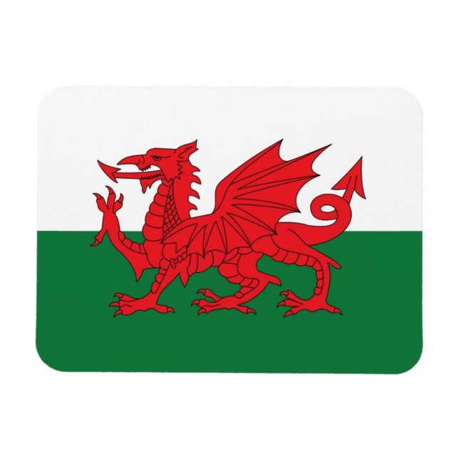 Welsh Flag Kühlschrankmagnet Magnet (Horizontal)