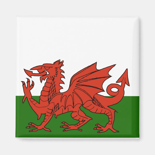 Welsh Flag Magnet (Vorne)