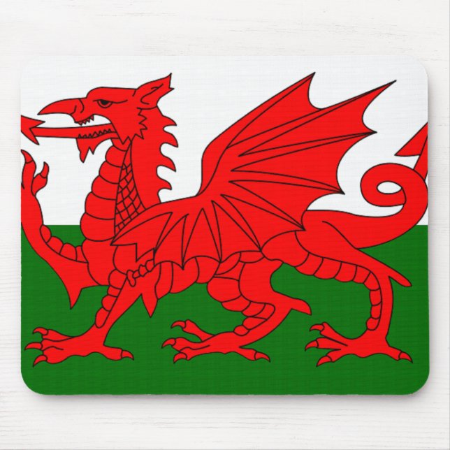 welsh_flag mousemat mousepad (Vorne)