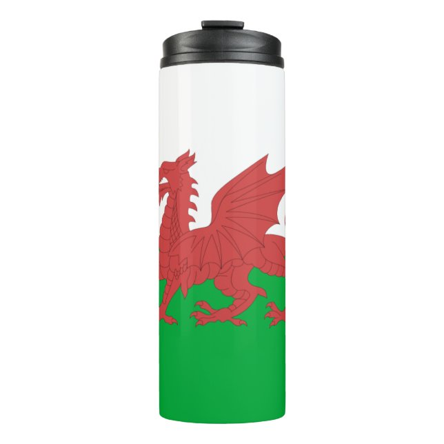 Welsh Flag Thermal Tumbler Thermosbecher (Vorderseite)