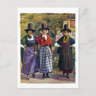Welsh Girls Postcard Postkarte