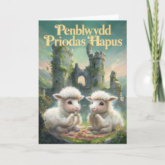 Welsh Happy Anniversary Card Karte