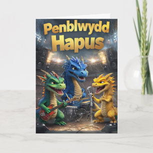Welsh Happy Birthday Card Karte