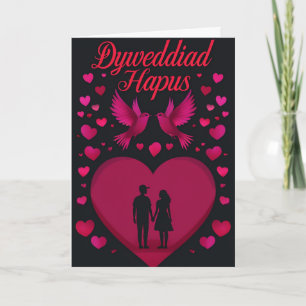 Welsh Happy Verlobung Card Karte