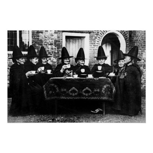 Welsh Hexen mit Tee-Krone-Teatime Poster (Vorderseite)