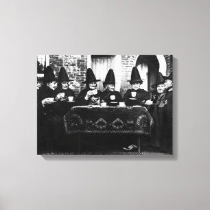 Welsh Hexen - Tee-Party Vintag Leinwanddruck