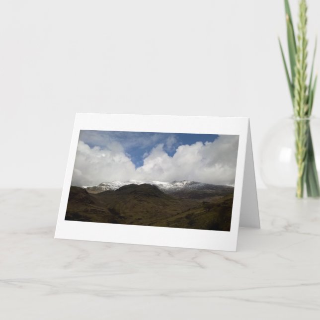 Welsh Mountain Blank Card Dankeskarte (Vorderseite)