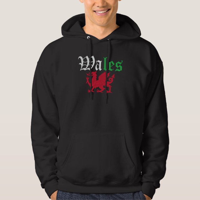 Welsh Pride Wales Flag Hoodie (Vorderseite)