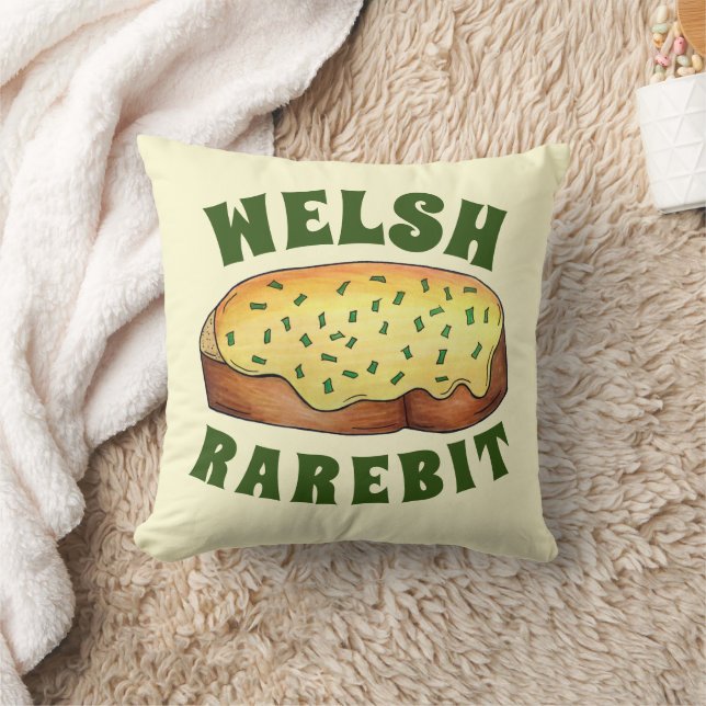 Welsh Rarebit Savory Cheese Toast British Food UK Kissen (Decke)