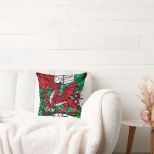 Welsh Red Dragon Flag Kissen