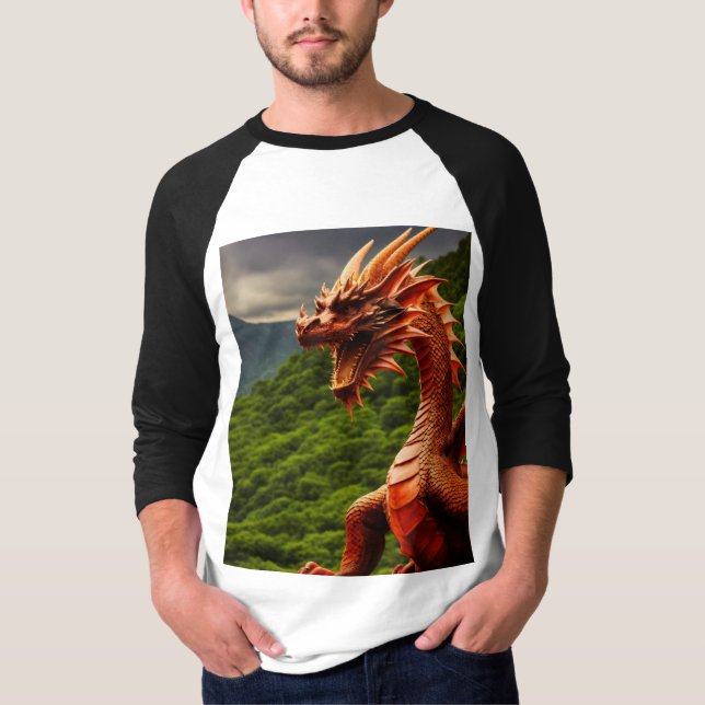 Welsh Red Dragon - Symbol für Stärke und Kulturerb T-Shirt (Vorderseite)