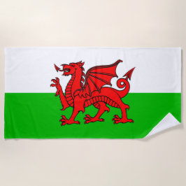 Welsh Red Dragon Wales Flag Strandtuch