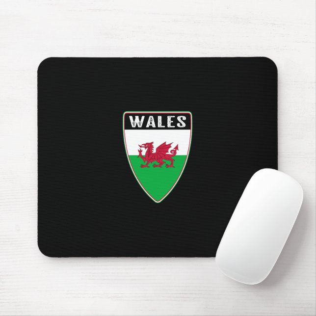 Welsh Shield Mousepad (Mit Mouse)