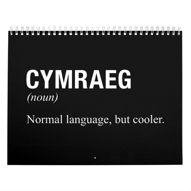 WELSH-Sprache Kalender (Titelbild)