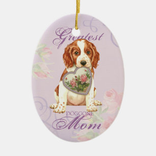 Welsh Springer Spanel Herz Mama Keramik Ornament