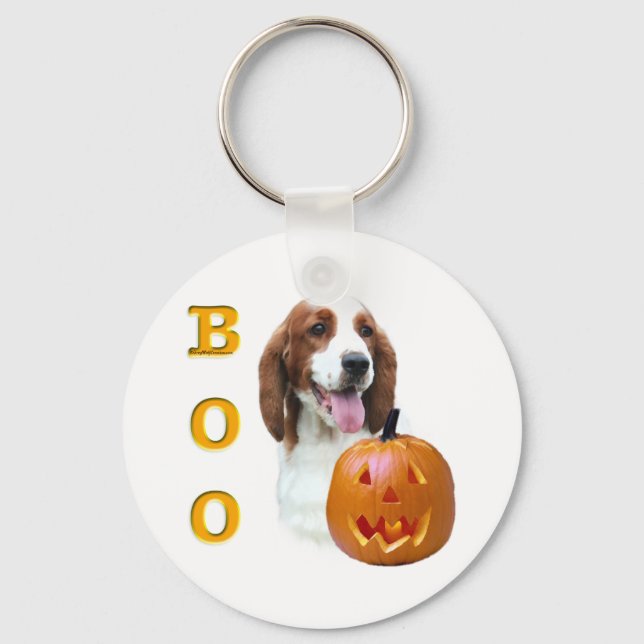 Welsh Springer Spaniel Boo Schlüsselanhänger (Vorderseite)