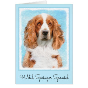 Welsh Springer Spaniel Gemälde - Original-Hundekun