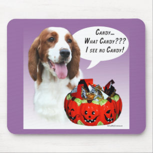 Welsh Springer Spaniel Halloween Candy Mousepad