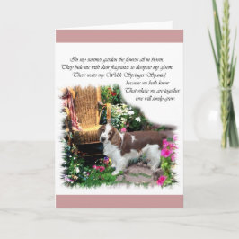 Welsh Springer Spaniel Kunstgeschenke Karte