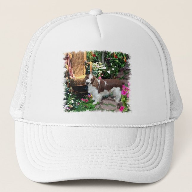 Welsh Springer Spaniel Kunstgeschenke Truckerkappe (Vorderseite)