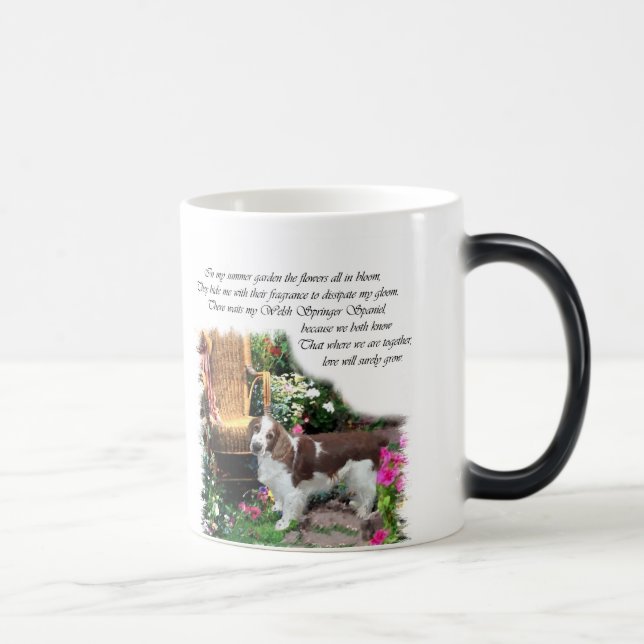 Welsh Springer Spaniel Kunstgeschenke Verwandlungstasse (Rechts)